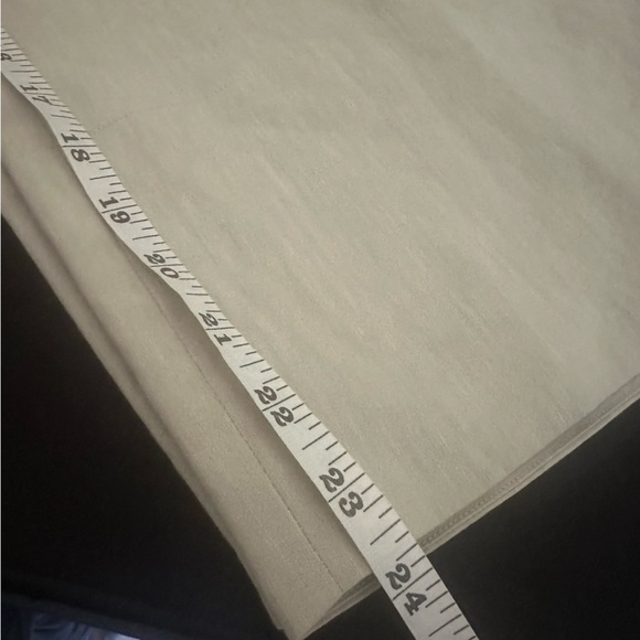 VINCE Crop Wide Leg Pant Light Dove Grey Linen Blend Stretch Size 2 - Picture 13 of 13